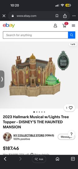 Hallmark haunted mansion tree toppe