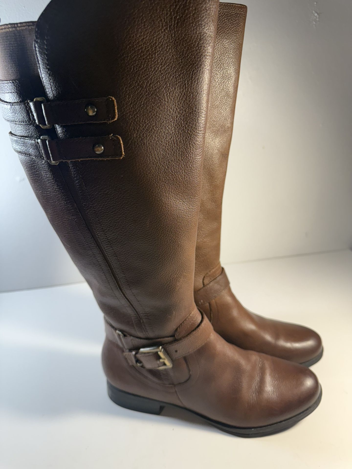 Naturalizer Jackie Brown Women’s Leather Boots, Size 6.5