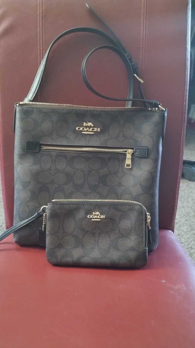 Coach Bag W/ Matching Wallet