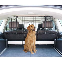 Amazon Basics Adjustable Dog Car Barrier 16-Inch Black
