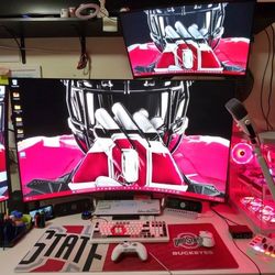 Samsung 55 Inch Odyssey ARK 4K UHD 165Hz Curved Quantum LED Monitor 