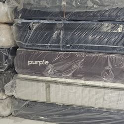 Purple Mattress And Box Spring