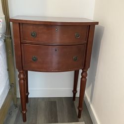 Wood Bedside Table 