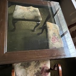 Antique Table Glass Top 