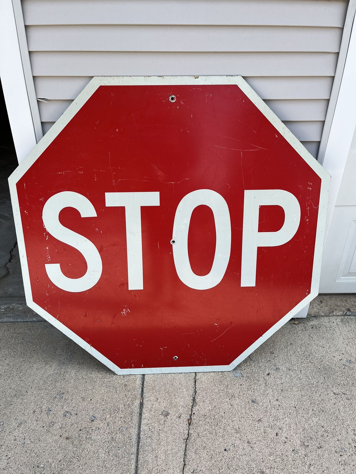 Large Red Stop Sign Vintage 48 Inches Mancave Teenager’s Room