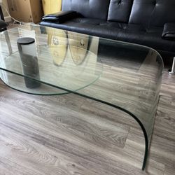 Waterfall Glass Coffee Table