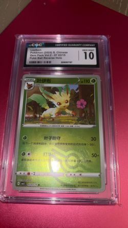 Leafeon CGC 10 Gem Mint Pokemon Card