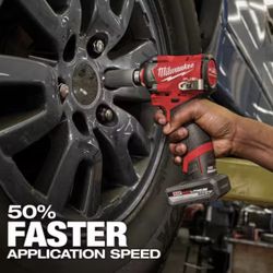 MILWAUKEE IMPACT WRENCH 1/2 in. M12 FUEL 12V Lithium-Ion Brushless Cordless Stubby 1/2 in. Impact Wrench (Tool-Only