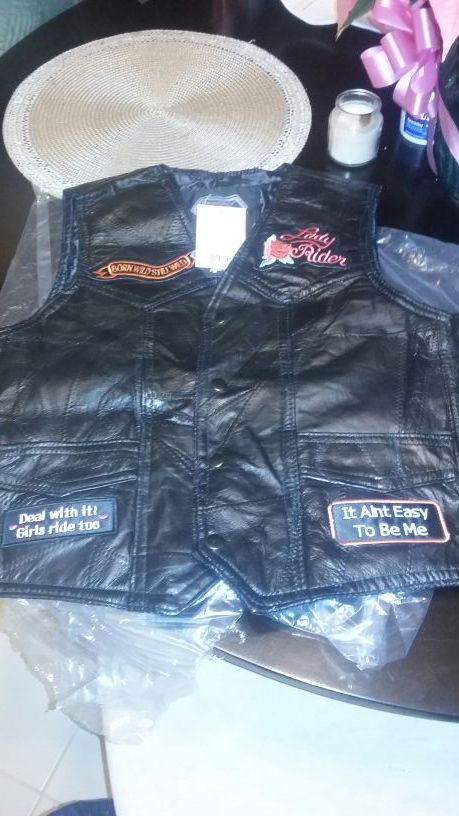 Women's biker vest