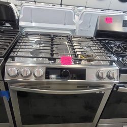 Samsung Stove Range Gas Slide In Stainless