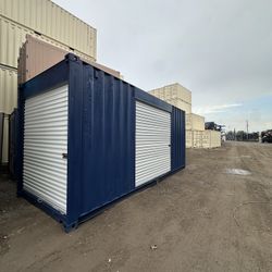 20FT SHIPPING CONTAINER – DUAL ROLL-UP DOORS | CUSTOM BUILD | DELIVERY AVAILABLE