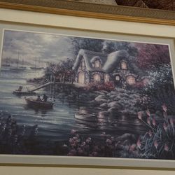 Cottage Cove Framed Nicki Boehme Print