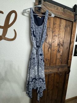 Blue & white dress