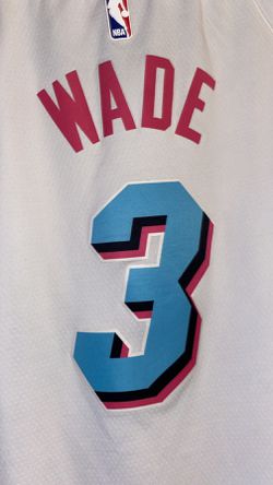 Dwyane Wade Miami Heat 3 City Edition Vice White Swingman Jersey