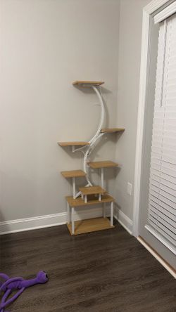 Plant stand with grow lights