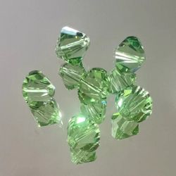 144 Swarovski 10mm bicone 5328 Beads in Peridot