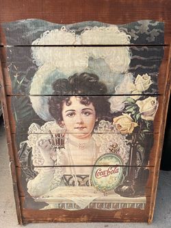 Vintage Coca-Cola Wooden Slat Sign