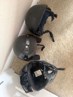 Lot of 3 Used Helmets