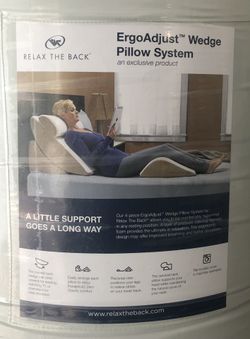 Relax The Back Purefit Adjustable Wedge Pillow System