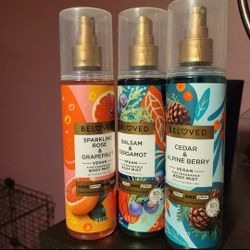 Beloved Hair And Body Mist - Lot Of 3