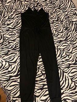 Black Spaghetti Strap Jumpsuit