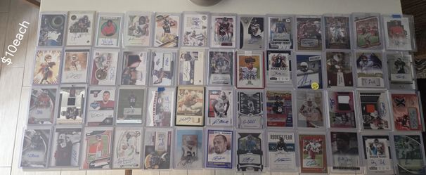 Football Cards 1970s to 2025 rc relic hof sn chrome prizm $10 each card