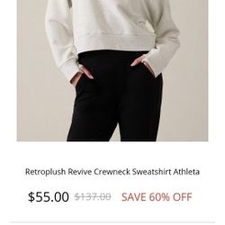 Athleta Crop Sweatshirt XL