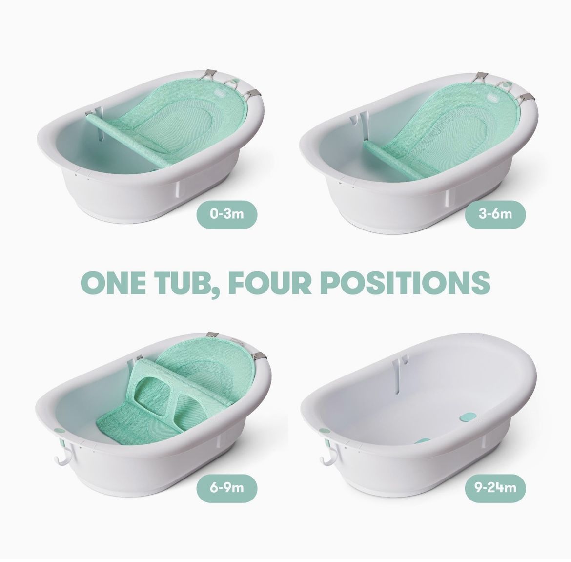 Frida Baby 4-in-1 Grow-with-Me Baby Bathtub