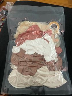 Rose gold party balloons