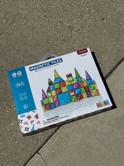 75PCS Magnetic Tiles Construction Set – Creative Learning Toy Ages 3+