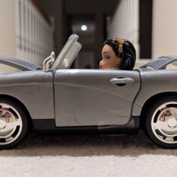 RARE Lil' Bratz MGA 2004 Convertible Silver Sports Car w Nazalia Doll NEW