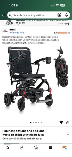 📢 For Sale: Rascal Carbon Cruiser – BRAND NEW, Unopened – $1,749 🔥 (Retails $1,949)