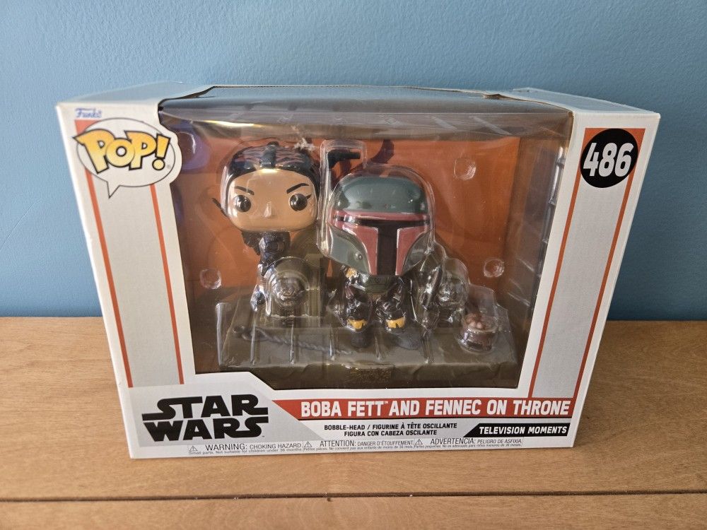 Funko Pop Figure Boba Fett And Fennec Shand On Throne