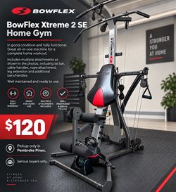 BowFlex Xtreme 2 SE Home Gym + Attachments – $120