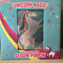 New Unicorn Sequin Pillow 