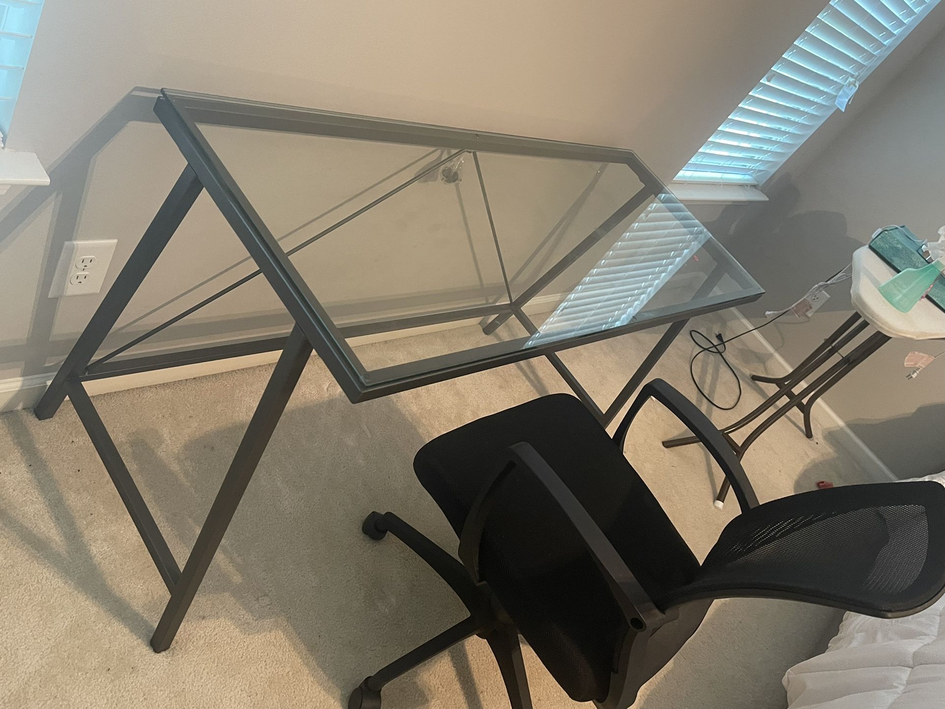 Desk and chair