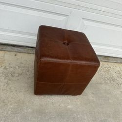 Leather Ottoman