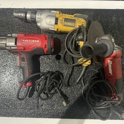Craftsman , Dewalt, Bauer 