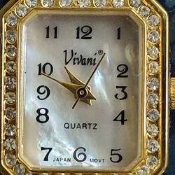 Winterthur Virani Freshwater Pearl And Rhinestone Ladies Wrist Watch