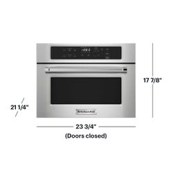🔥 NEW 24” KitchenAid - 1.4 Cu. Ft. Built-In Microwave - Stainless steel Model KMBS104ESS