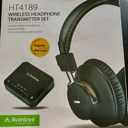 $80. HT4189 Wireless Headphones Transmitter Set