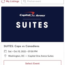 Washington Capitals Suite Passes (Info In Description) Thumbnail