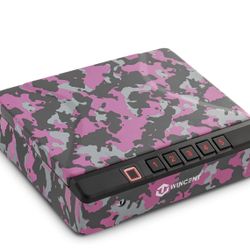 WINCENT Gun Safe - Biometric Gun Safe for Pistols, Quick-Access Pistol Safe Firearm Safety Device with Fingerprint Lock & Key Pad, Handgun Safe Lock B