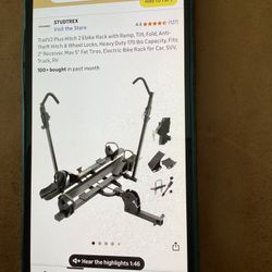Hitched Bike/E-bike Rack For Sale