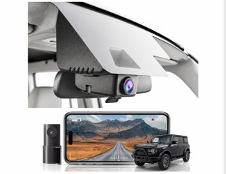 Brand new in the box- 4K & Rear 1080P Dash Cam for Ford Bronco 2021-2024,Plug & Play UHD 2160P Video,Built-in WiFi & APP,Loop Recording,G-Sensor,No Wi