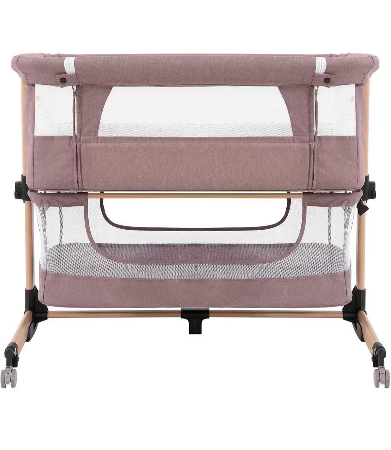 Lamberia Baby Bassinets Bedside Sleeper, Adjustable Bassinet for