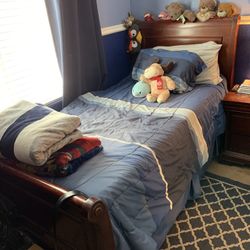 Bedroom Set including Bed, Temperpedic Mattress , Dresser And Nightstand.