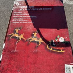 Home Accents Christmas Yard Decorations Santa Sleigh