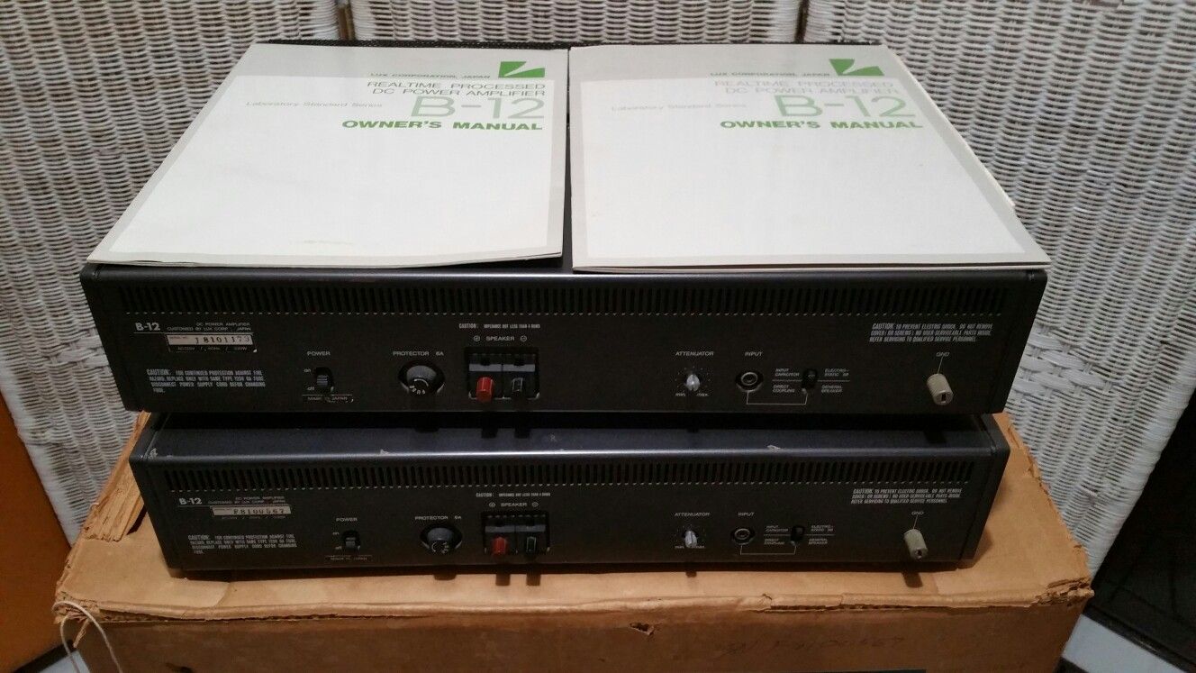 LUXMAN B -12= 180 WATT MONO AMPS.