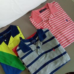 3 Ralph Lauren Polo Shirts
